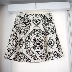 Black and white patterened skirt from WHBM